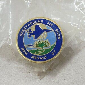 Spectacular Air Show Pin New‎ Mexico 1987 Vintage New in Package Collector